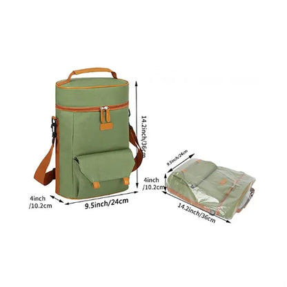 Insulated Wine Cooler Bag with Thermal Lining