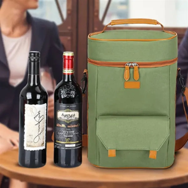 Insulated Wine Cooler Bag with Thermal Lining