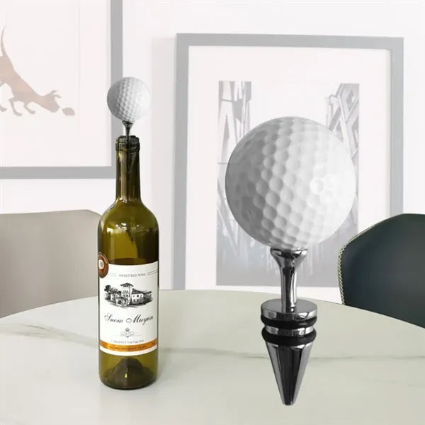 Golf-Themed Bottle Opener & Wine Stopper Gift Set