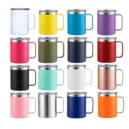 12oz Stainless Steel Handle Mug