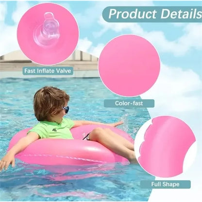 PVC Inflatable Swimming Rings Pool Floats  for Kids Adults