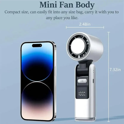 Handheld Foldable Travel Outdoor Office Cooling Ice Fan