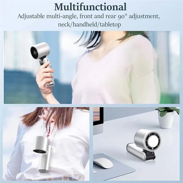 Handheld Foldable Travel Outdoor Office Cooling Ice Fan