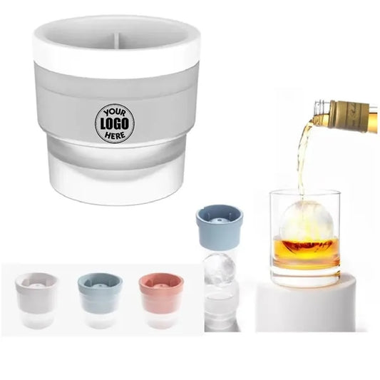 Stackable Circular  Ice Cube Maker  Hockey ball Mold