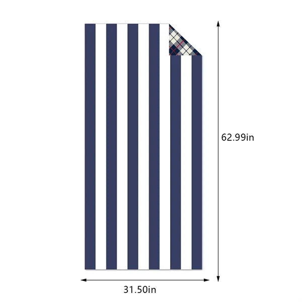 Large Quick Dry Soft Stripe Travel Camping Pool Beach Towel
