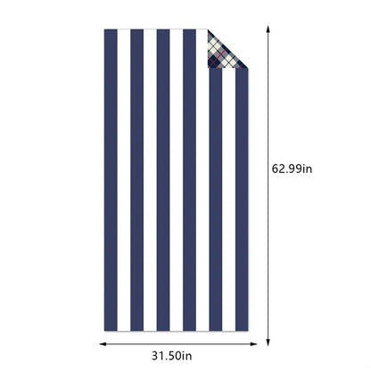 Large Quick Dry Soft Stripe Travel Camping Pool Beach Towel