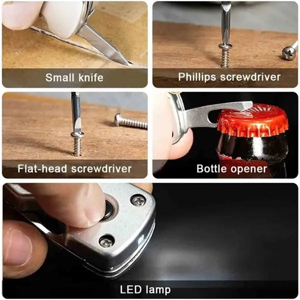 5 in 1 Multi-function Tool with Keychain