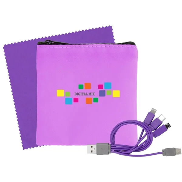 Colorful RPET Cable and Cloth Set