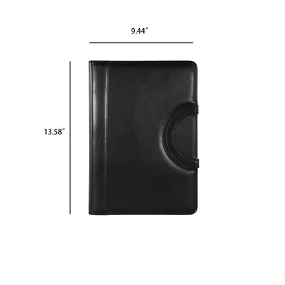 Leather Padfolio Portfolio with Hidden Handle Folder Bag