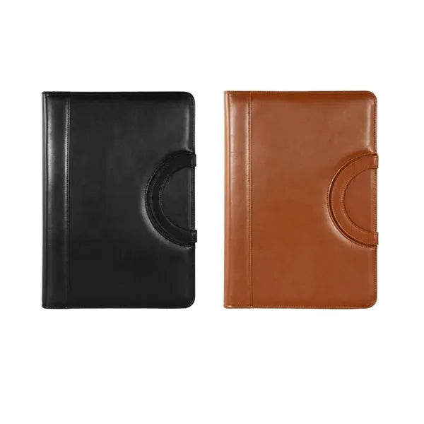 Leather Padfolio Portfolio with Hidden Handle Folder Bag