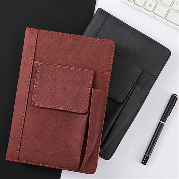 A5 Refillable Lined Leather Journal Notebook Hardcover Paper