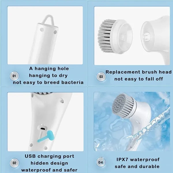 Cordless Electric Spin Scrubber