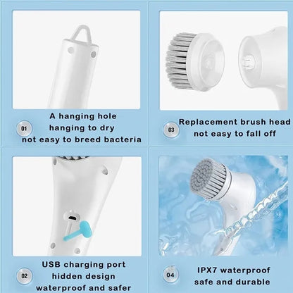 Cordless Electric Spin Scrubber