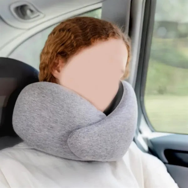Memory Foam U-Shaped Neck Pillow with Eye Mask & Storage Bag