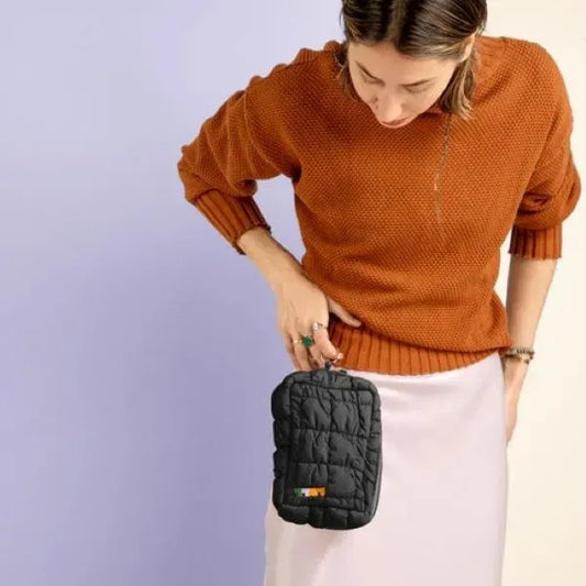 LIL BIZ POUCH - CLOUD QUILTED MATERIAL