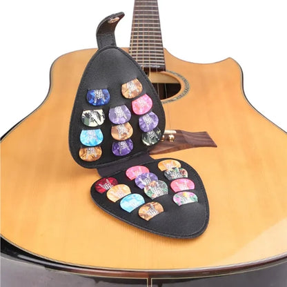 Guitar Pick Storage Case w/ Organizer for Music Accessories
