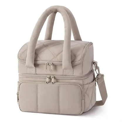 Double Deck Puffer Lunch Tote Bag