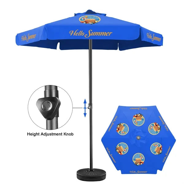 7' Aluminum Patio Umbrella with 6 Panels
