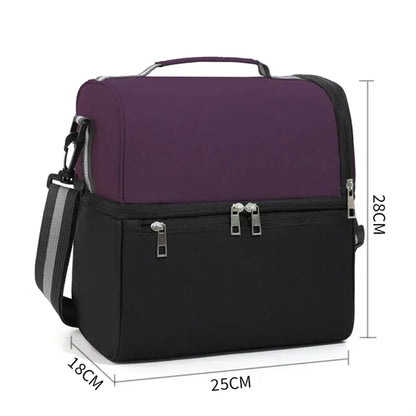 Two-Tone Colors Lunch Bag