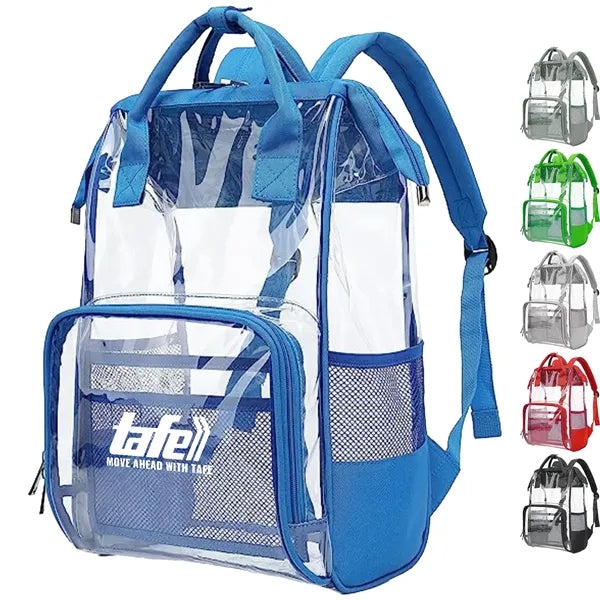 Premium Heavy Duty Clear PVC Transparent Backpack