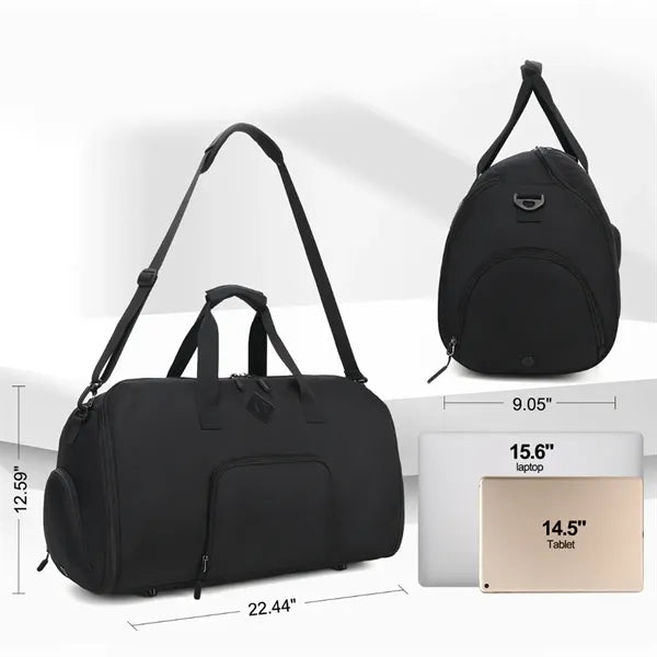 Large Capacity Travel Duffel Bag with Suit Compartment