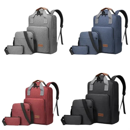 Three Piece Set Portable Backpack Business Shoulder Bag
