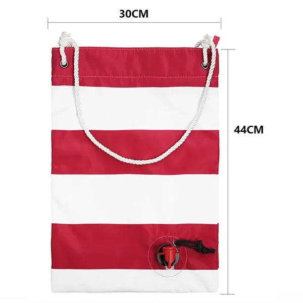 Portable Wine Tote Bag with Dispenser for Outdoor Events