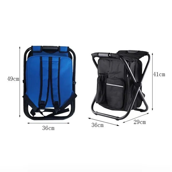 Portable Fishing Cooler Chair Insulated Folding Stool