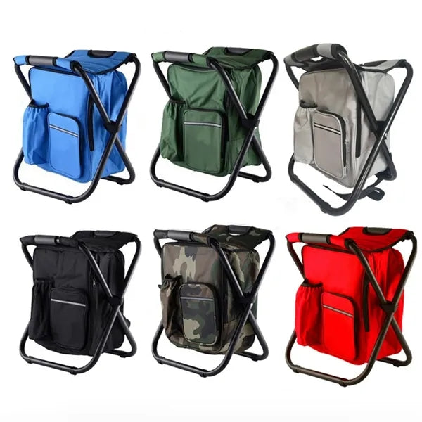 Portable Fishing Cooler Chair Insulated Folding Stool