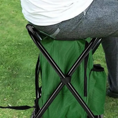 Portable Fishing Cooler Chair Insulated Folding Stool
