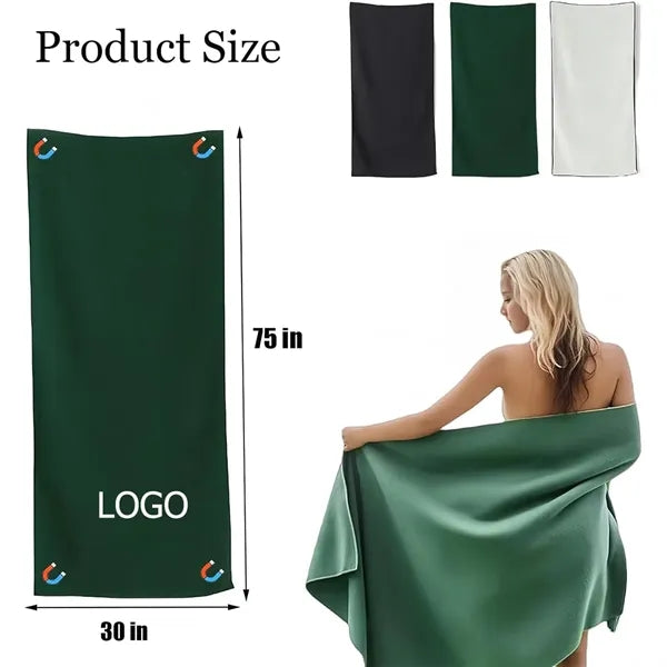 Oversized Magnetic Sand-Proof Absorption Bath Towel