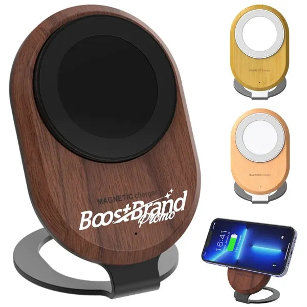 Magnetic Qi Wireless Charger Stand Desktop Phone Holder