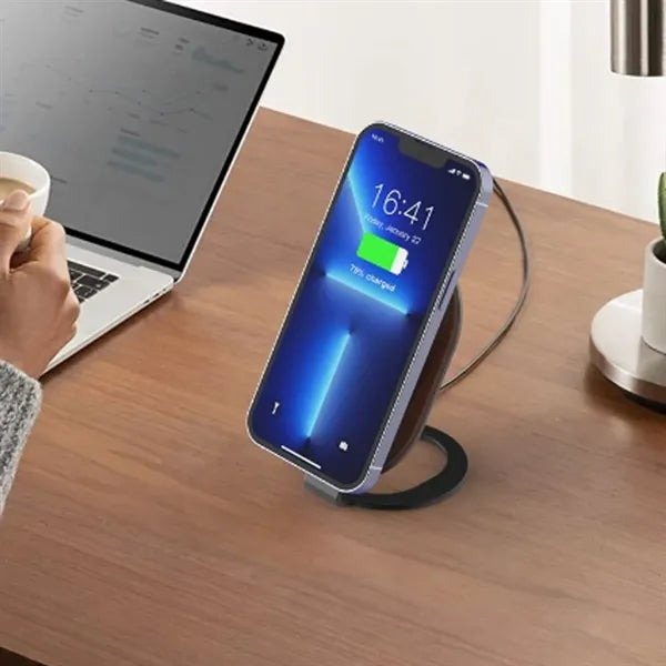 Magnetic Qi Wireless Charger Stand Desktop Phone Holder