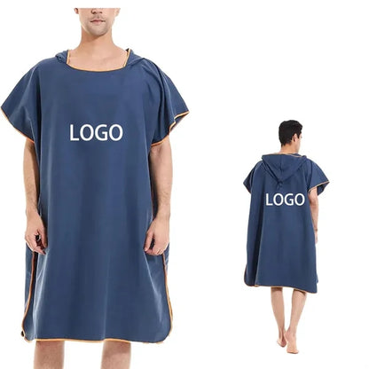 Custom Beach Surf Poncho Microfibre Changing Robe Towel