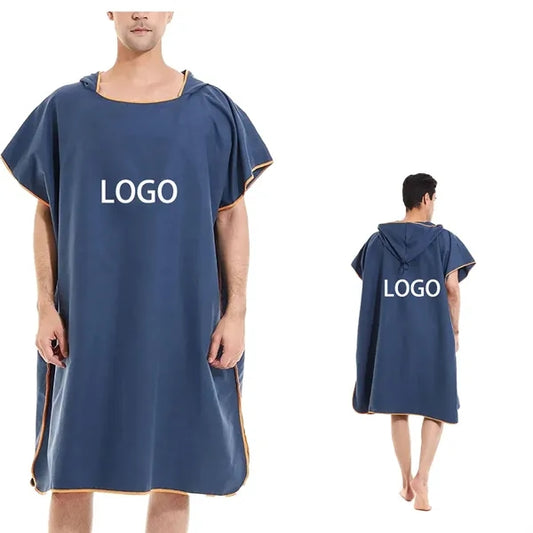 Custom Beach Surf Poncho Microfibre Changing Robe Towel