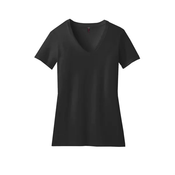 District Women's Perfect Blend CVC V-Neck Tee.