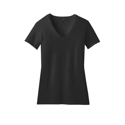 District Women's Perfect Blend CVC V-Neck Tee.