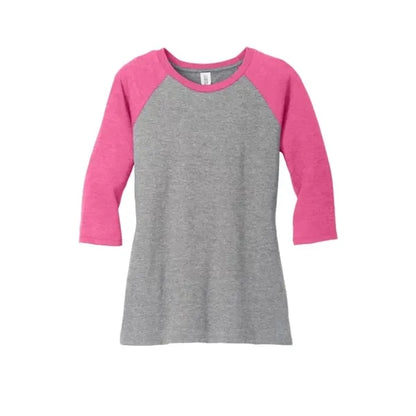 District Women's Perfect Tri 3/4-Sleeve Raglan.