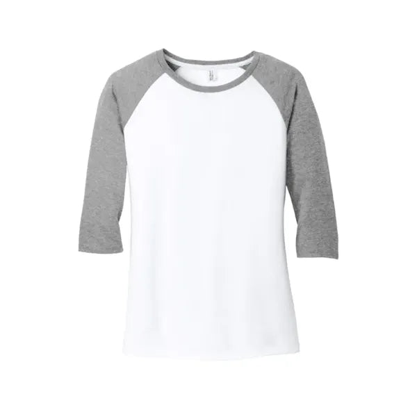 District Women's Perfect Tri 3/4-Sleeve Raglan.