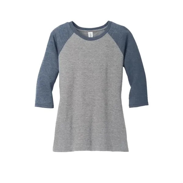 District Women's Perfect Tri 3/4-Sleeve Raglan.