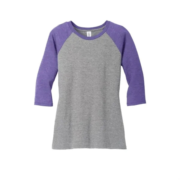 District Women's Perfect Tri 3/4-Sleeve Raglan.