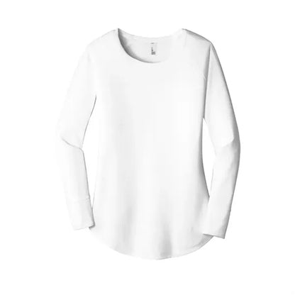 District Women's Perfect Tri Long Sleeve Tunic Tee.