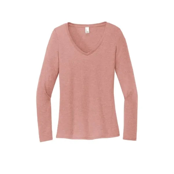District Women's Perfect Tri Long Sleeve V-Neck Tee