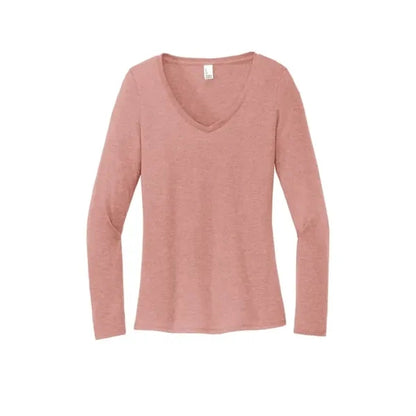 District Women's Perfect Tri Long Sleeve V-Neck Tee