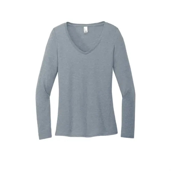 District Women's Perfect Tri Long Sleeve V-Neck Tee