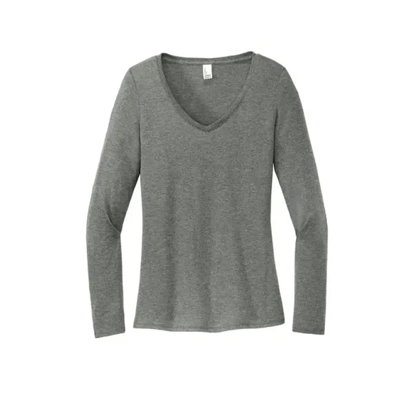 District Women's Perfect Tri Long Sleeve V-Neck Tee