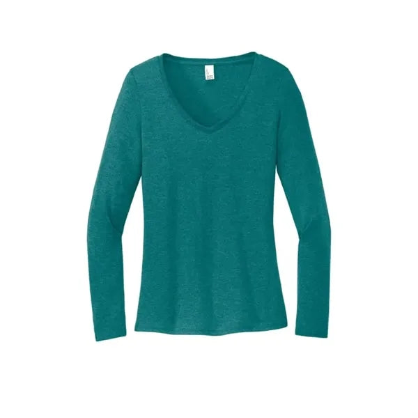 District Women's Perfect Tri Long Sleeve V-Neck Tee
