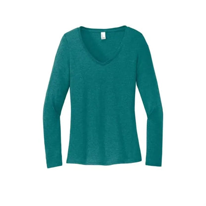 District Women's Perfect Tri Long Sleeve V-Neck Tee