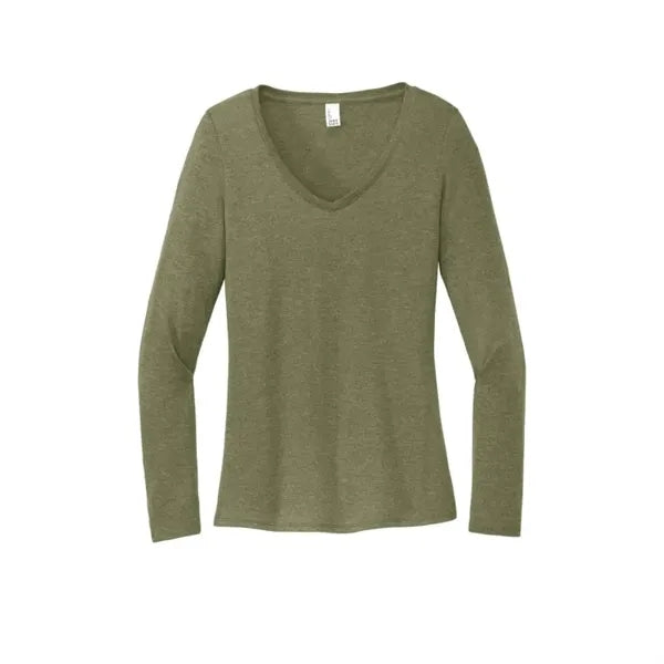 District Women's Perfect Tri Long Sleeve V-Neck Tee