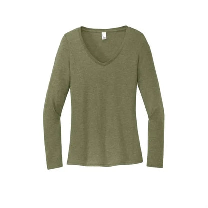 District Women's Perfect Tri Long Sleeve V-Neck Tee